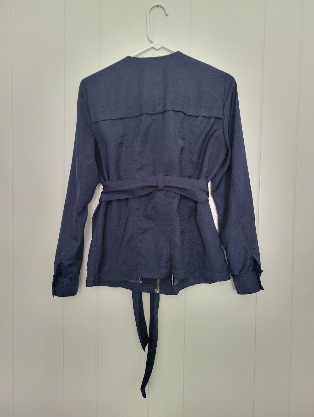 Anthropologie × Hei Hei Belted Anorak Utility Jacket Navy Blue Lightweight XS - Picture 8 of 12